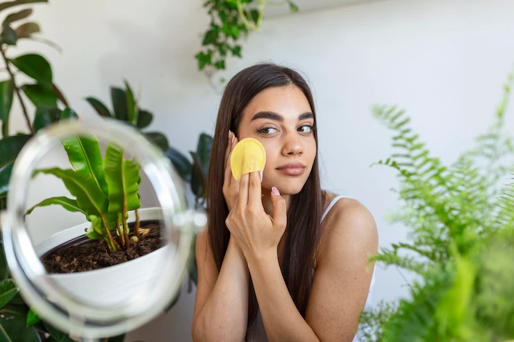 You should always use a makeup sponge to apply foundation