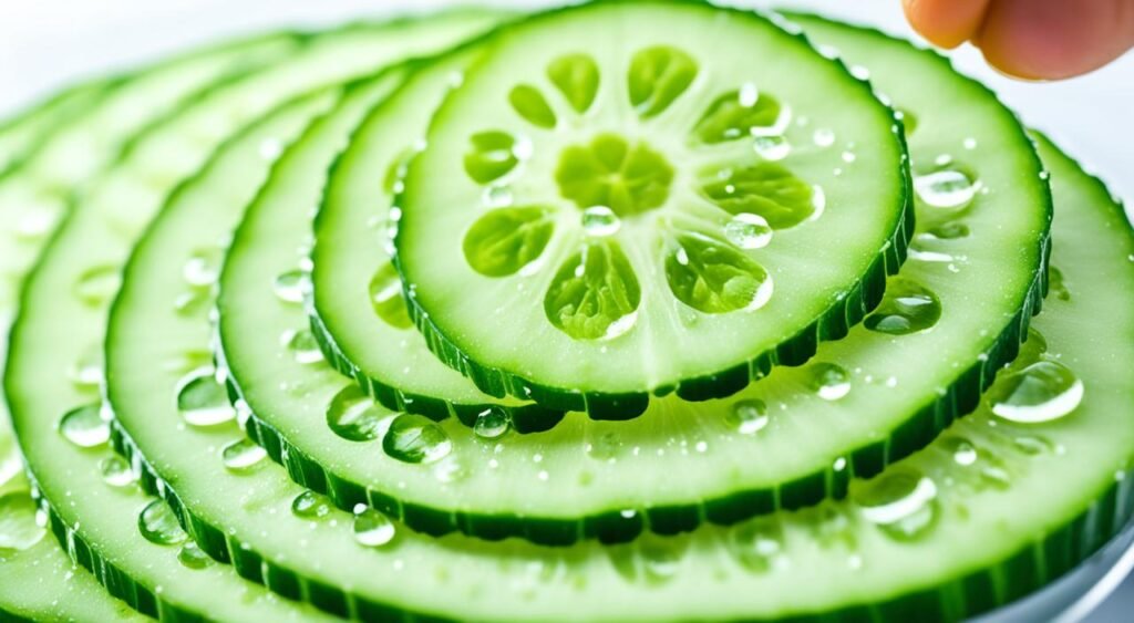 Cucumber juice hydrating skin