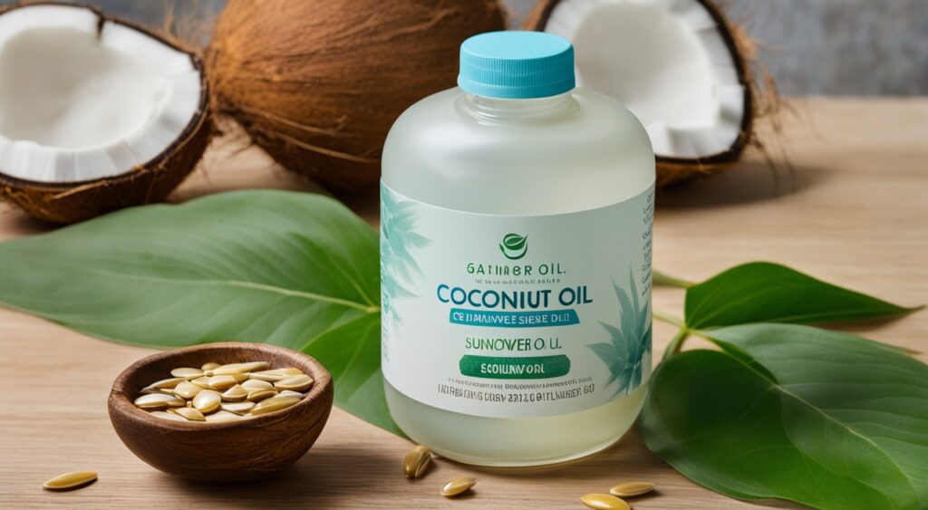 coconut oil and sunflower seed oil for eczema