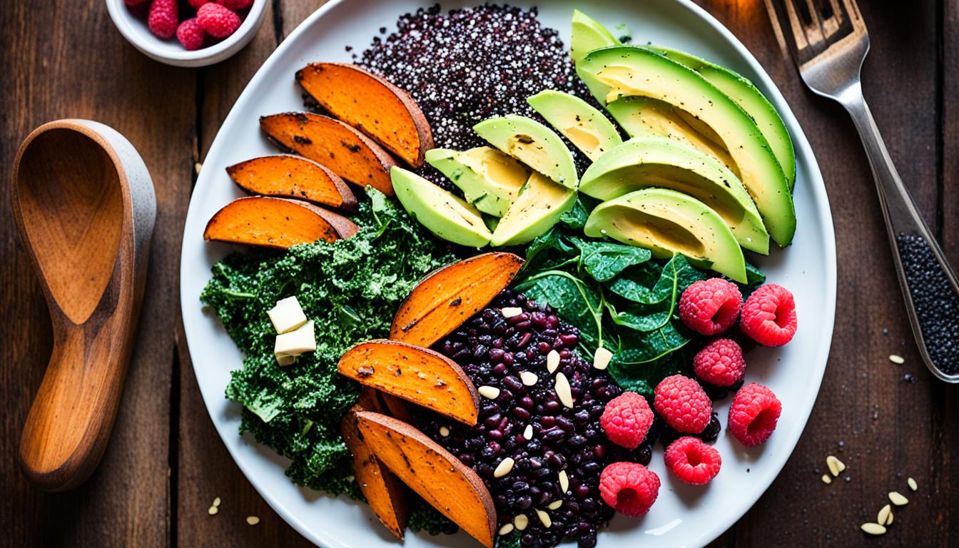 fiber-rich vegan foods